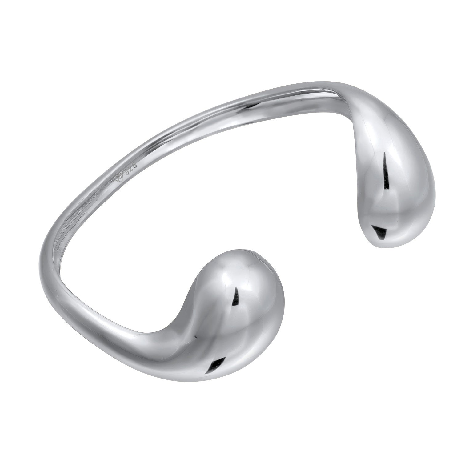 Silber - Elli PREMIUM | Armreif Tropfen | 925 Sterling Silber