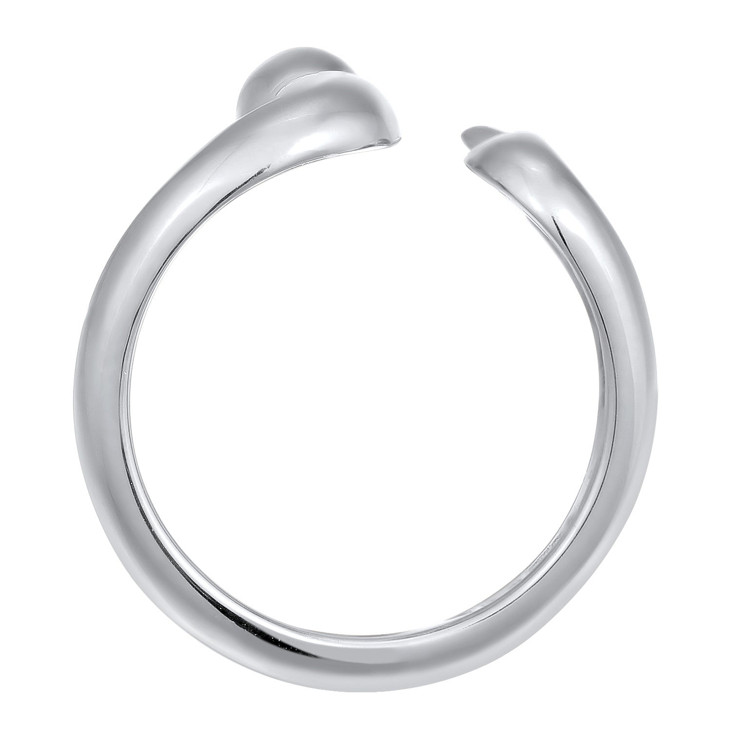 Silber - Elli | Ring | Offen Schlange | 925 Sterling Silber