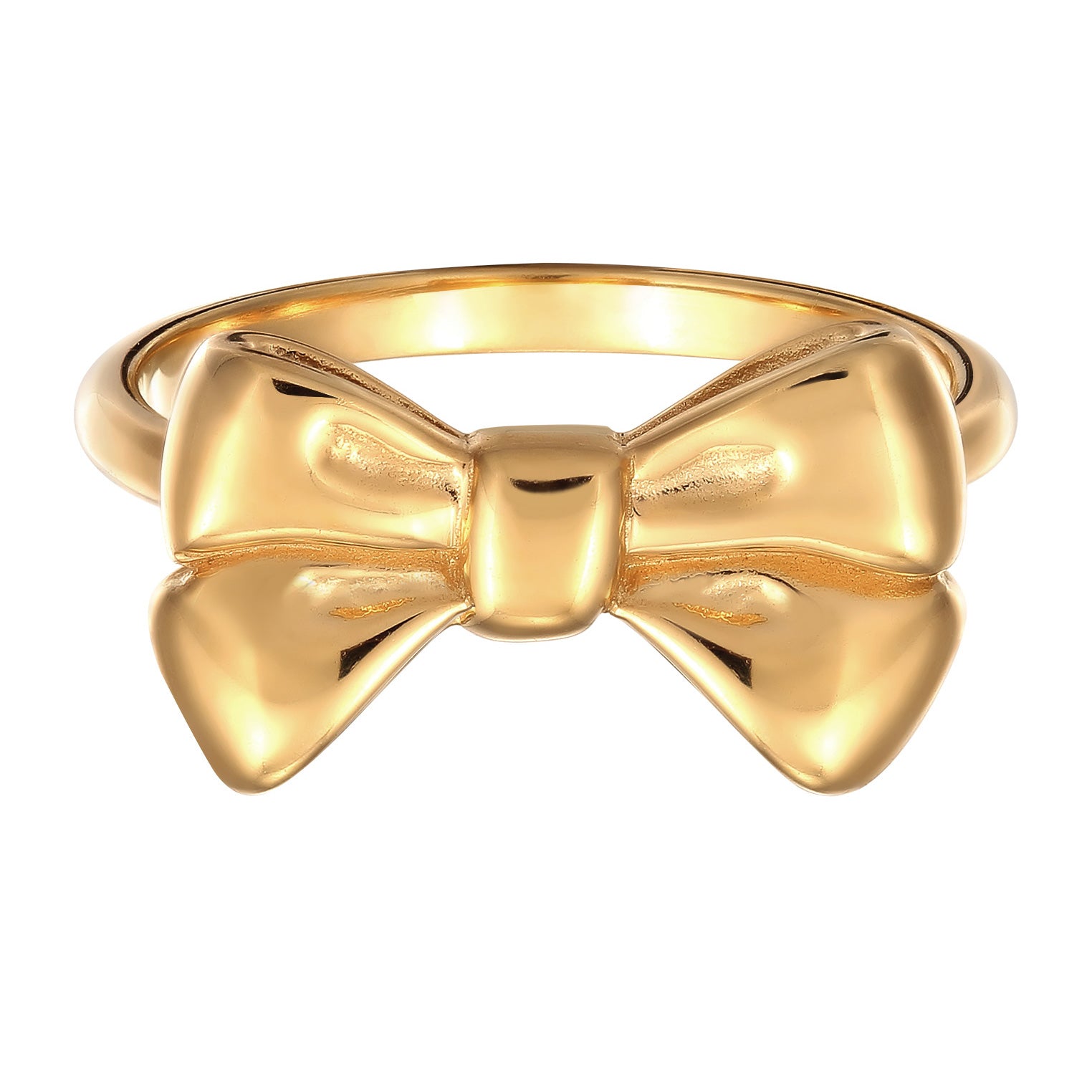 Gold - Elli | Ring | Schleife | 925 Sterling Silber vergoldet