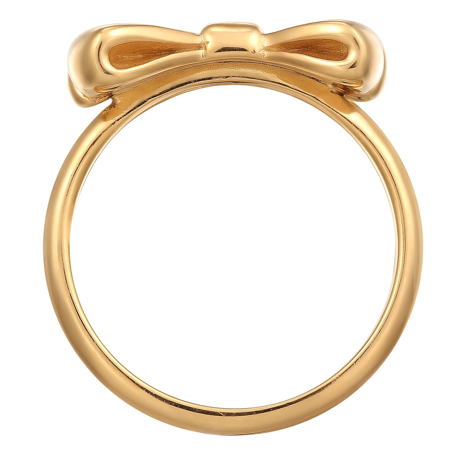 Gold - Elli | Ring | Schleife | 925 Sterling Silber vergoldet