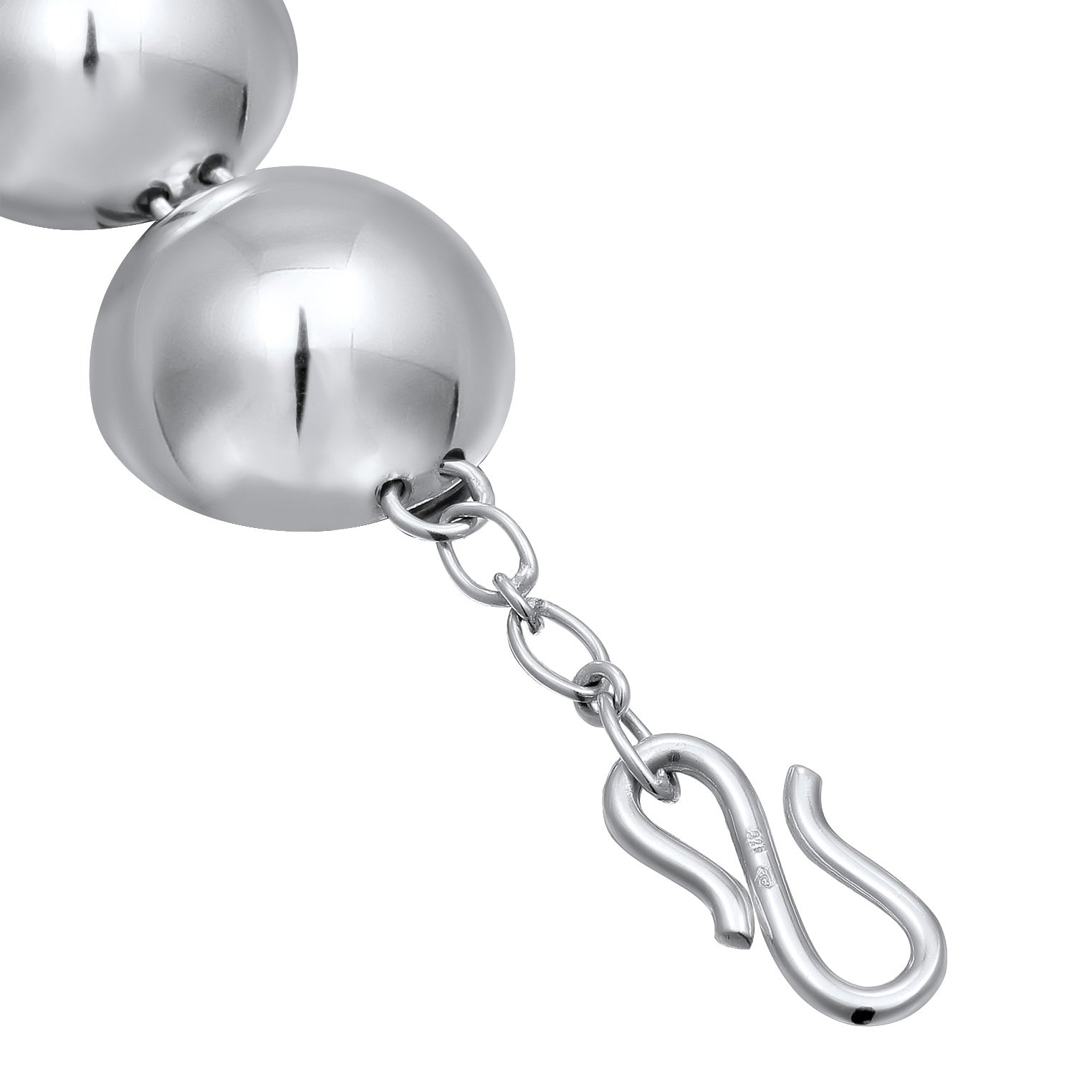 Silber - Elli | Halskette Chunky Kugeln | 925 Sterling Silber