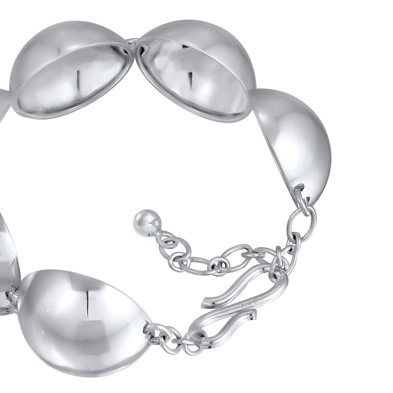 Silber - Elli | Armband Chunky Kugeln | 925 Sterling Silber