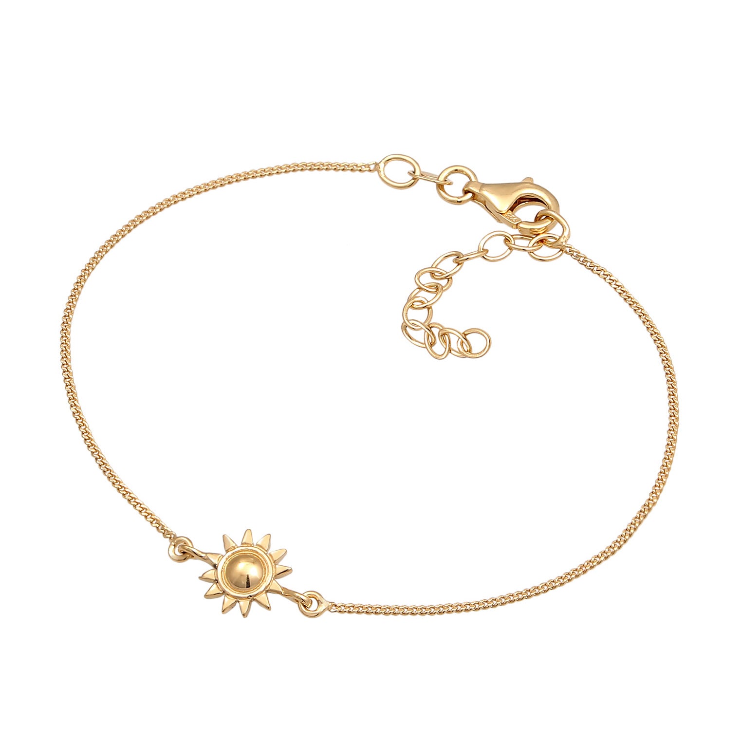 Gold - Elli | Armband Sonne | 925 Sterling Silber vergoldet