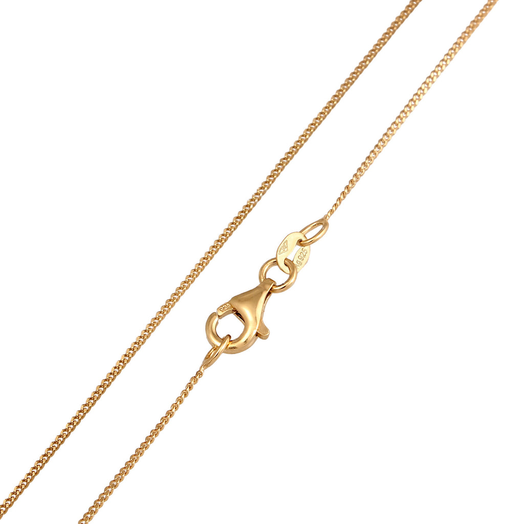 Gold - Elli | Halskette Anhänger Pferd | 925 Sterling Silber vergoldet