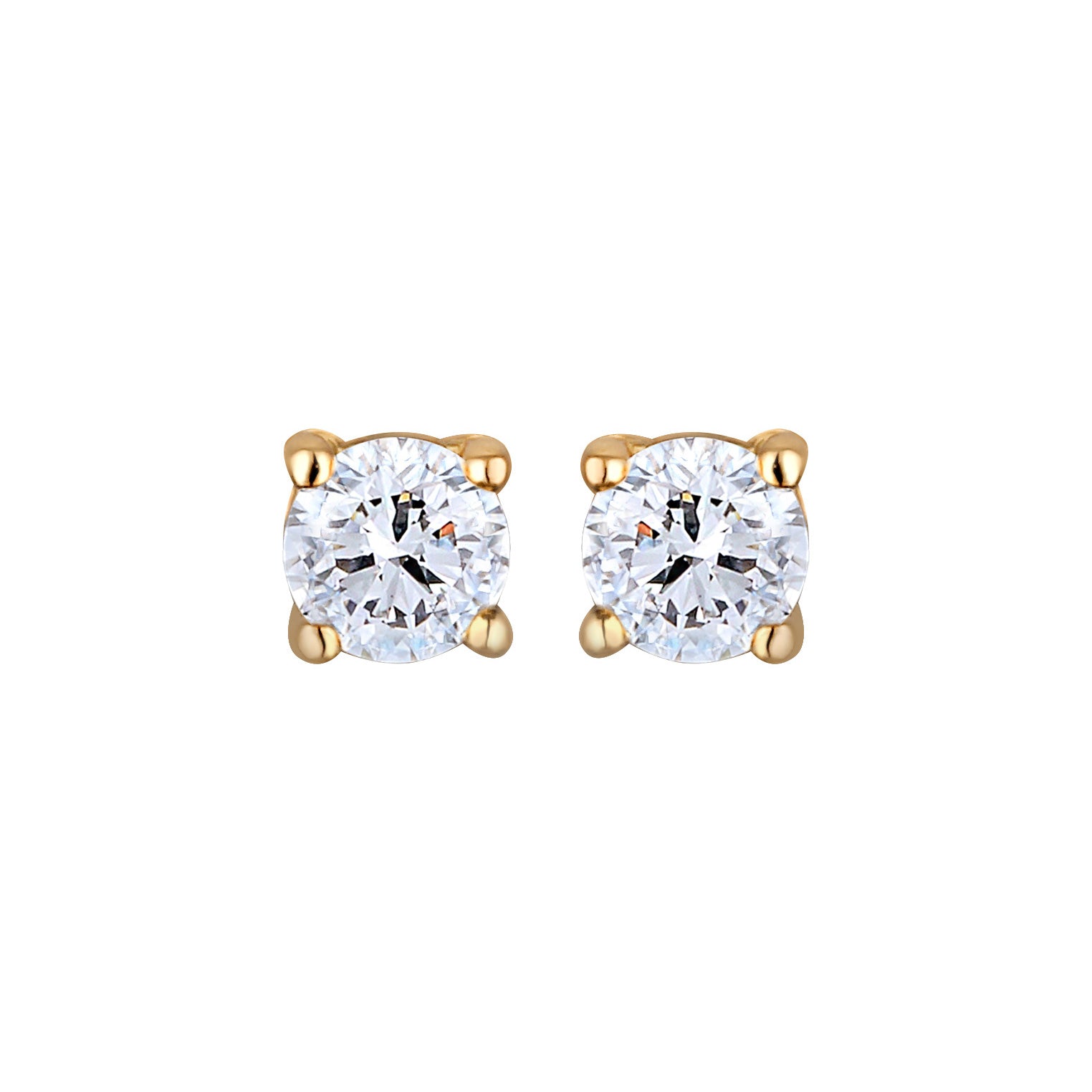 Gold - Elli DIAMONDS | Ohrstecker | Laborgezüchteter Diamant (0,068 ct) | 585 Gelbgold