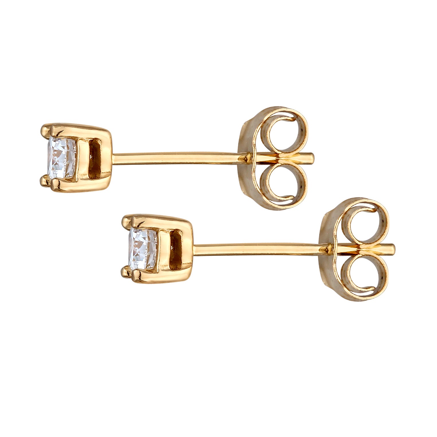 Gold - Elli DIAMONDS | Ohrstecker | Laborgezüchteter Diamant (0,068 ct) | 585 Gelbgold