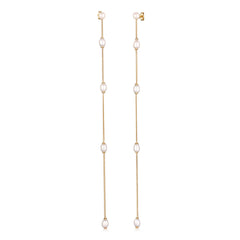 Ohrstecker Chain | Süßwasserzuchtperlen