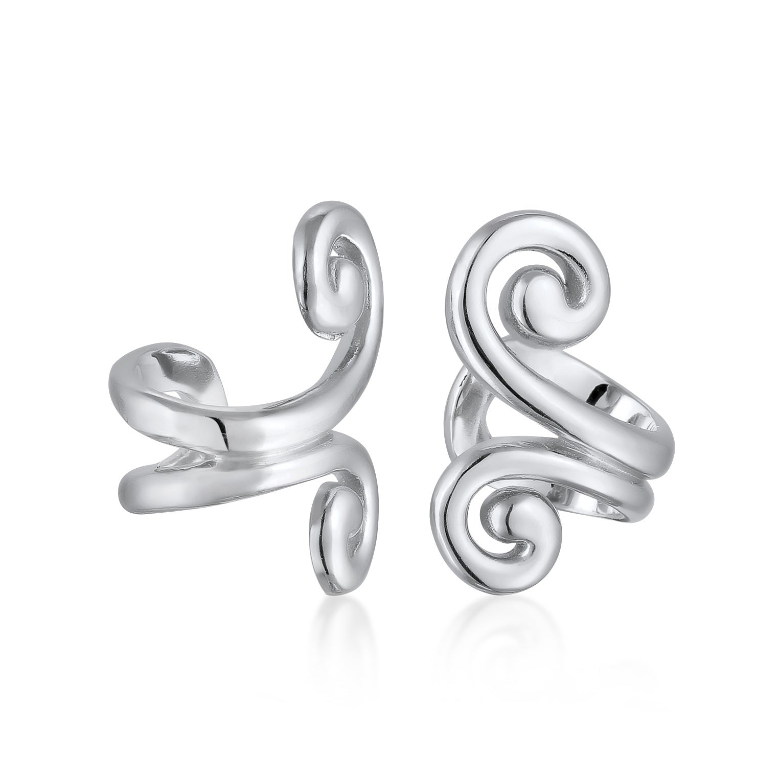 Silber - Elli | Earcuff Spirale | 925 Sterling Silber