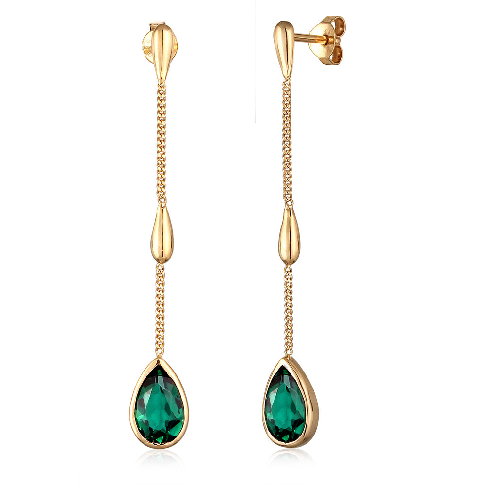 Drop Earrings | Quartz (Green)
