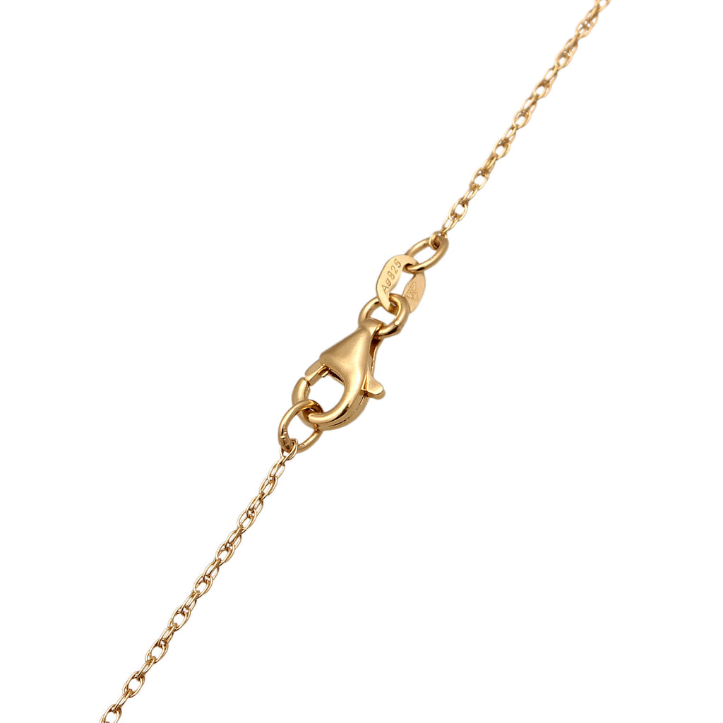 Gold - Elli | Halskette Herz | Mit Kristallen von Swarovski® | 925 Sterling Silber vergoldet