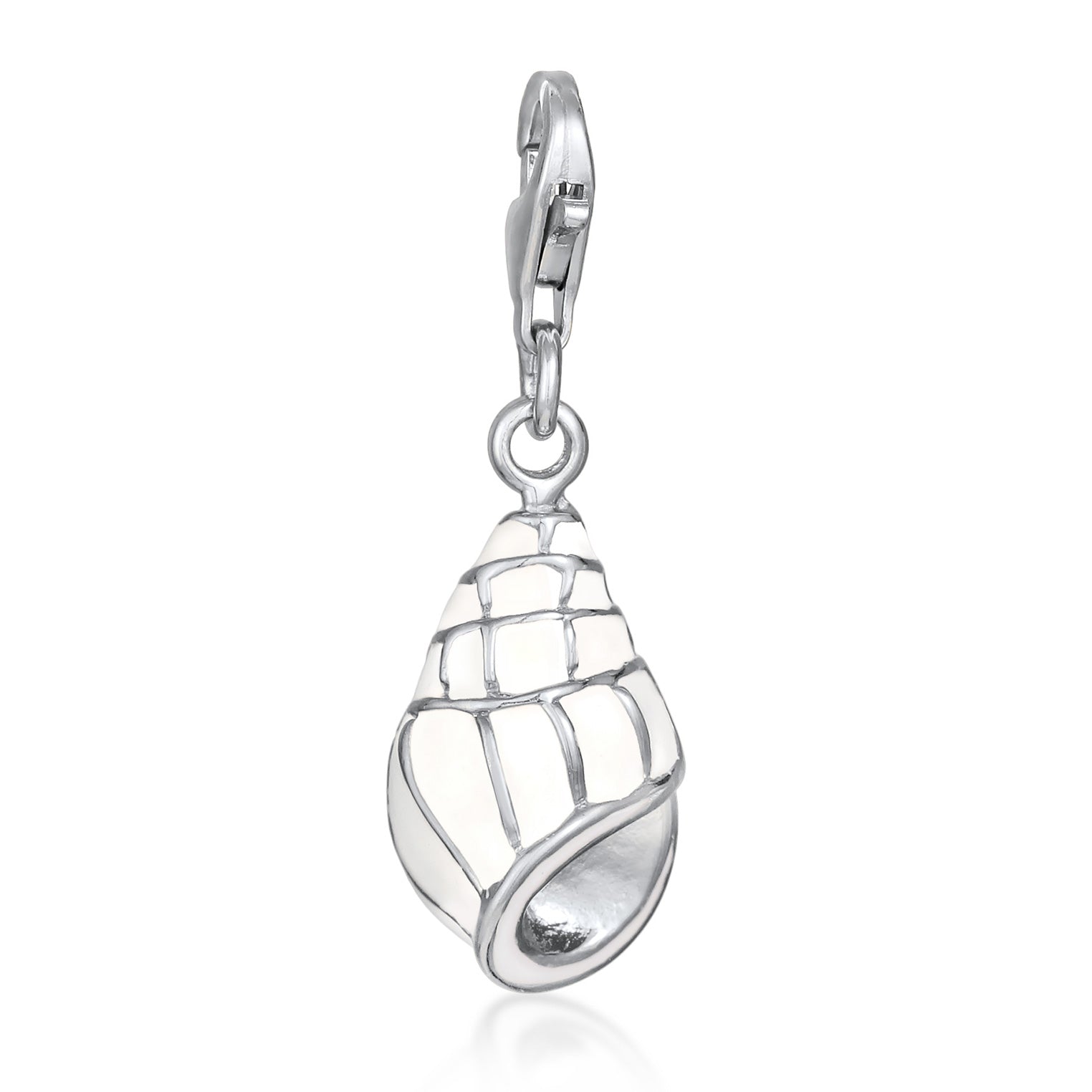 Silber - Elli | Charm Muschel | 925 Sterling Silber