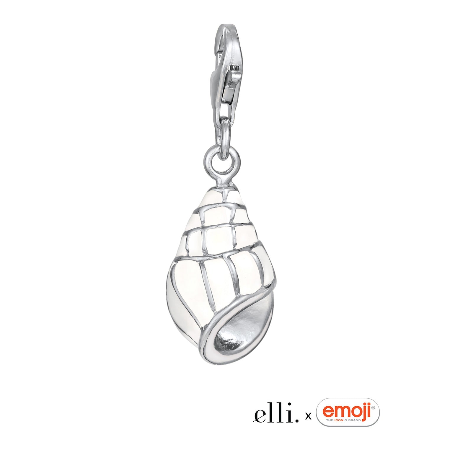 Silber - Elli | Charm Muschel | 925 Sterling Silber