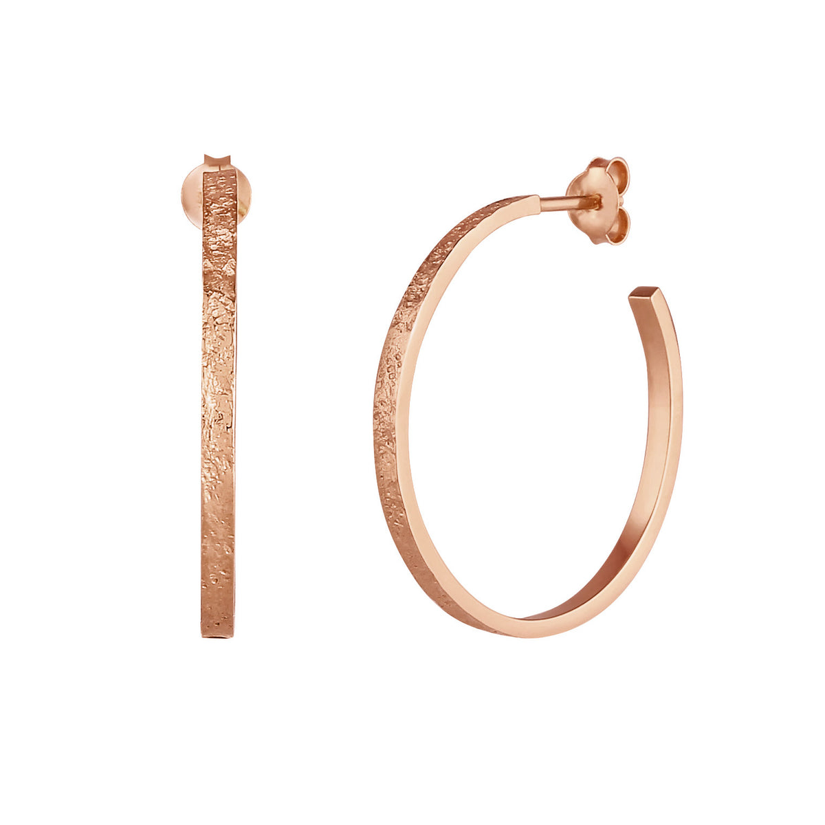 Roségold - Elli | Creolen Basic | 925 Sterling Silber Rosévergoldet
