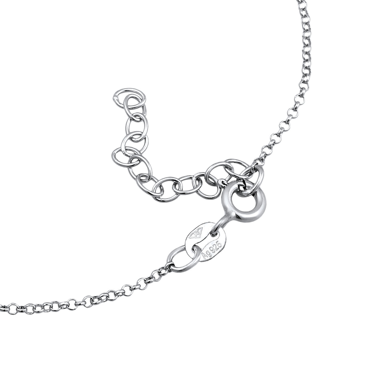 Silber - Elli | Handkette | Mit Kristallen von Swarovski® (Rosé, Weiß) | 925 Sterling Silber