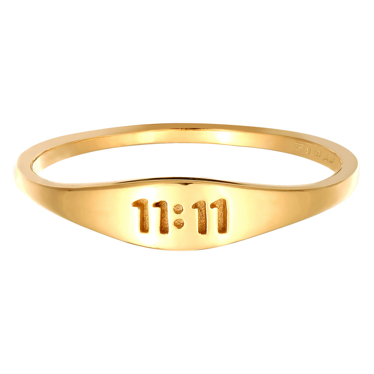 Gold - Elli | Ring 11:11 | 925 Sterling Silber vergoldet