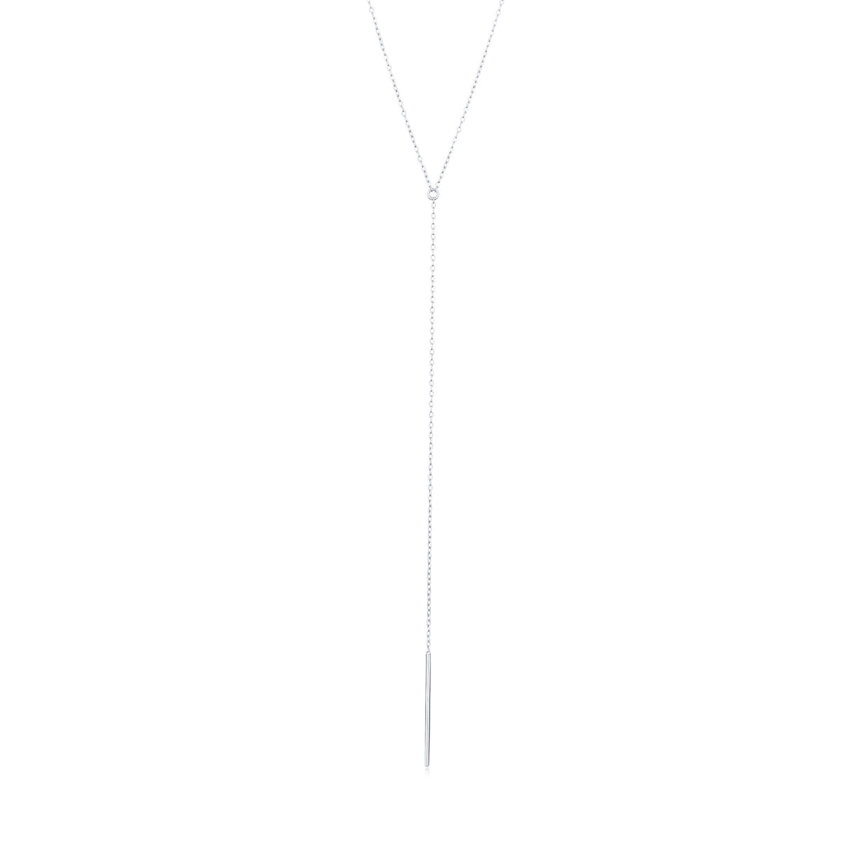 Silber - Elli | Y-Halskette Stab | 925 Sterling Silber
