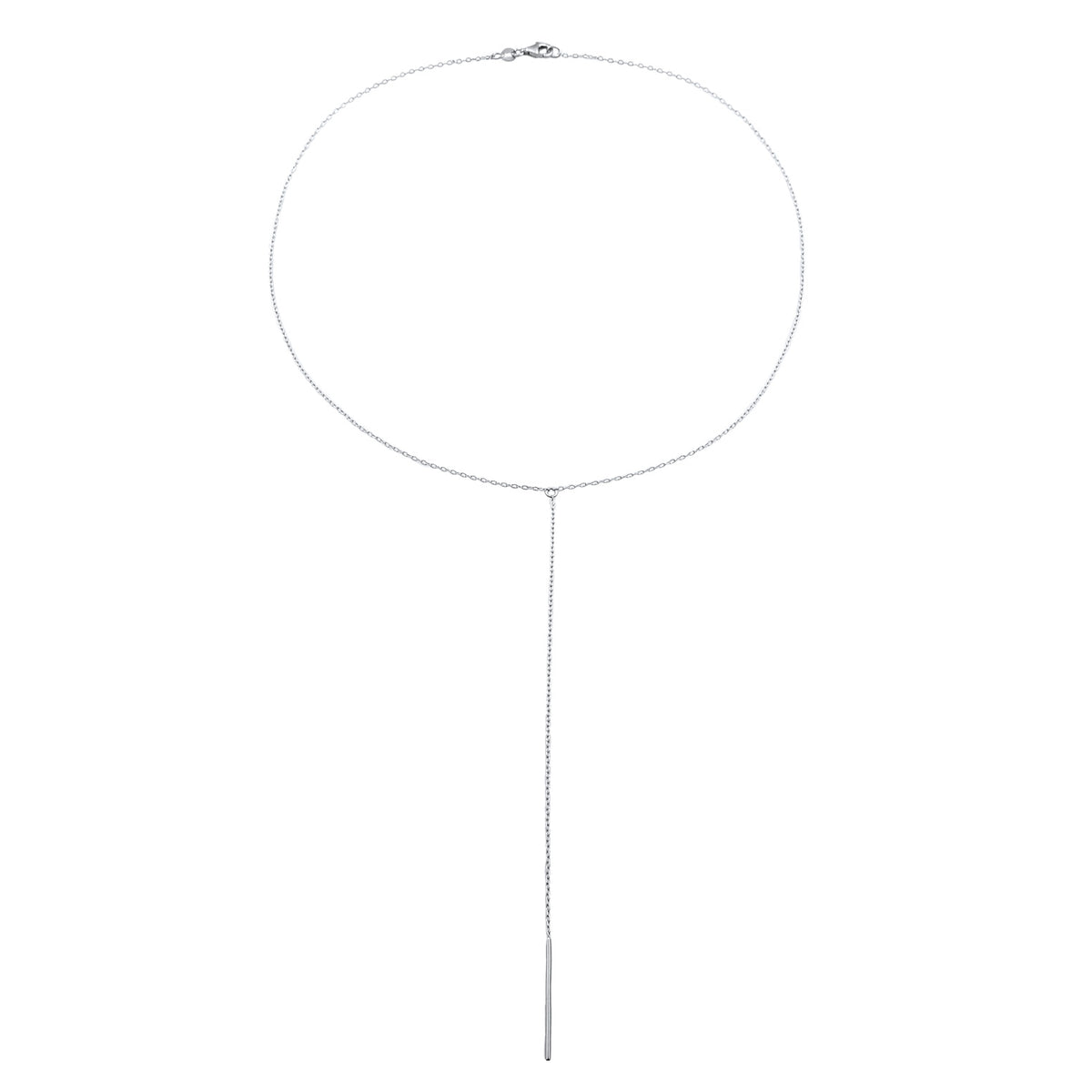 Silber - Elli | Y-Halskette Stab | 925 Sterling Silber