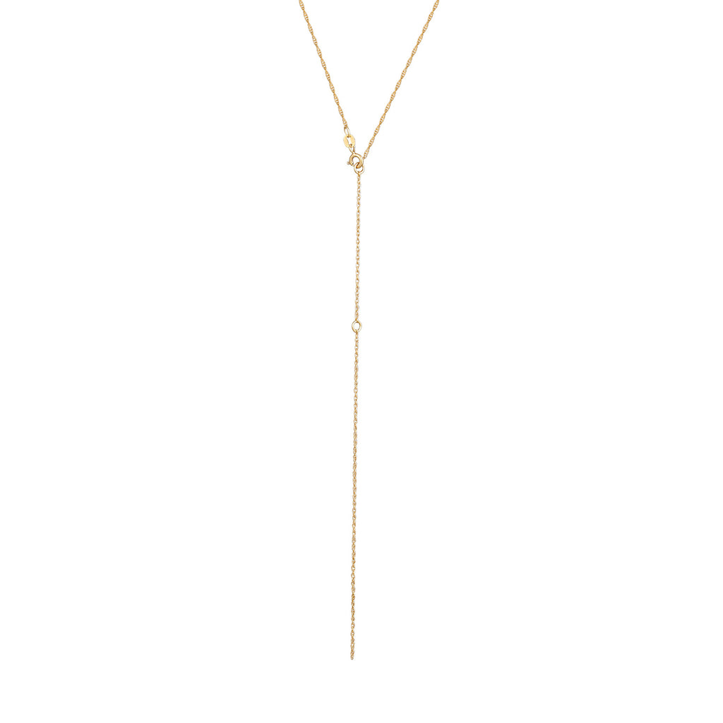 Gold - Elli | Y-Gliederhalskette | 925 Sterling Silber vergoldet