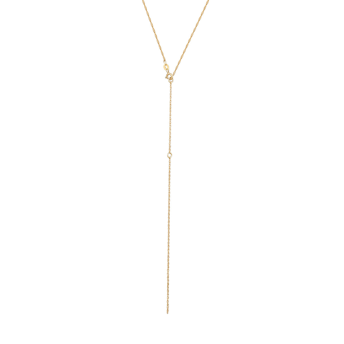 Gold - Elli | Y-Gliederhalskette | 925 Sterling Silber vergoldet