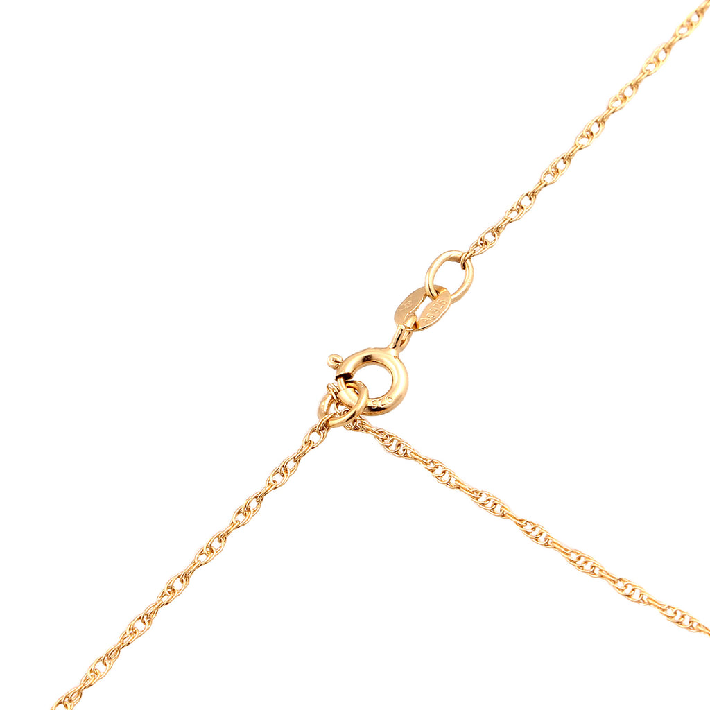 Gold - Elli | Y-Gliederhalskette | 925 Sterling Silber vergoldet