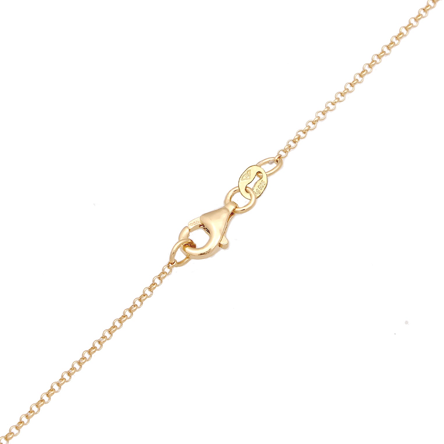 Gold - Elli | Halskette Dackel Anhänger | 925 Sterling Silber vergoldet
