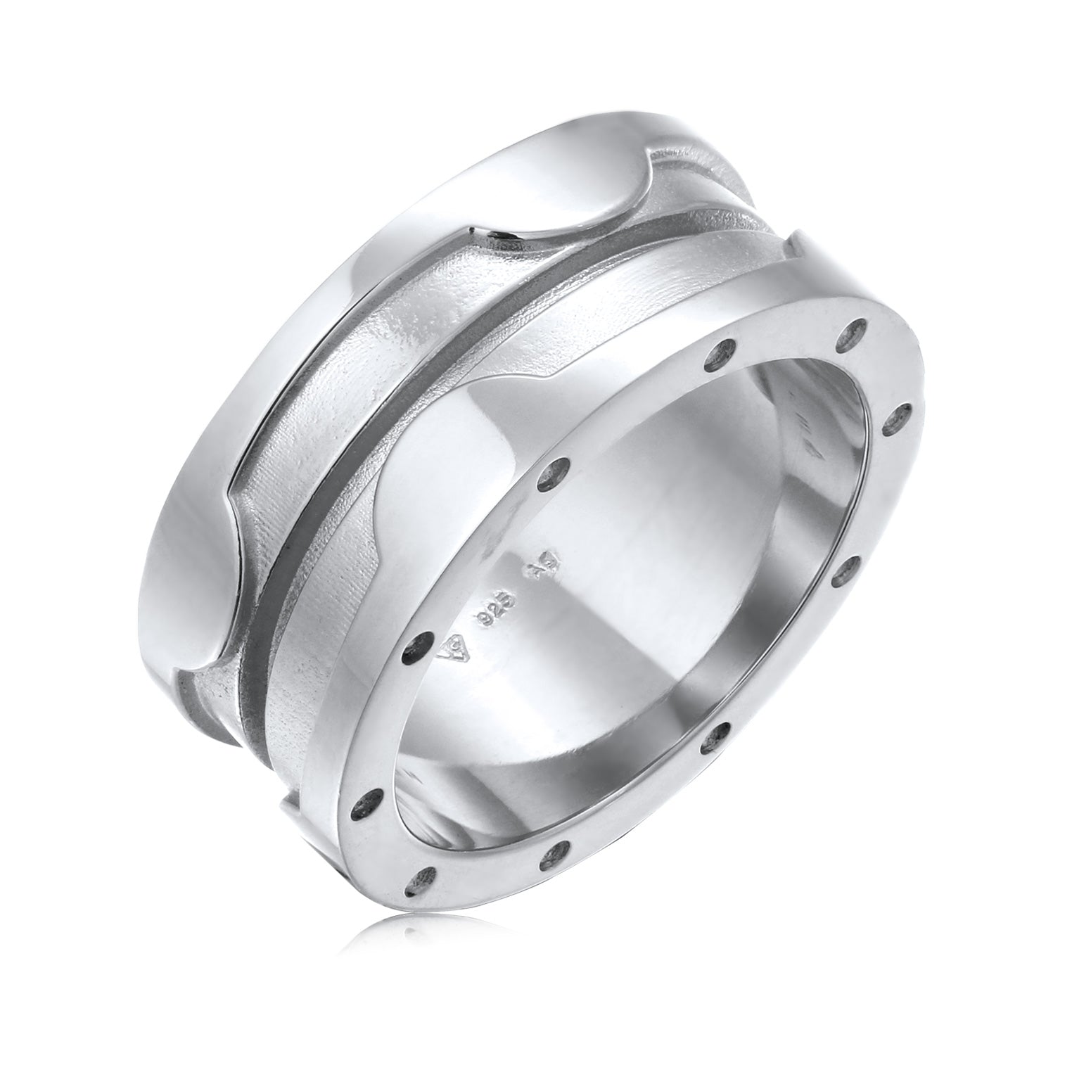 Silber - Elli | Bandring Chunky | 925 Sterling Silber