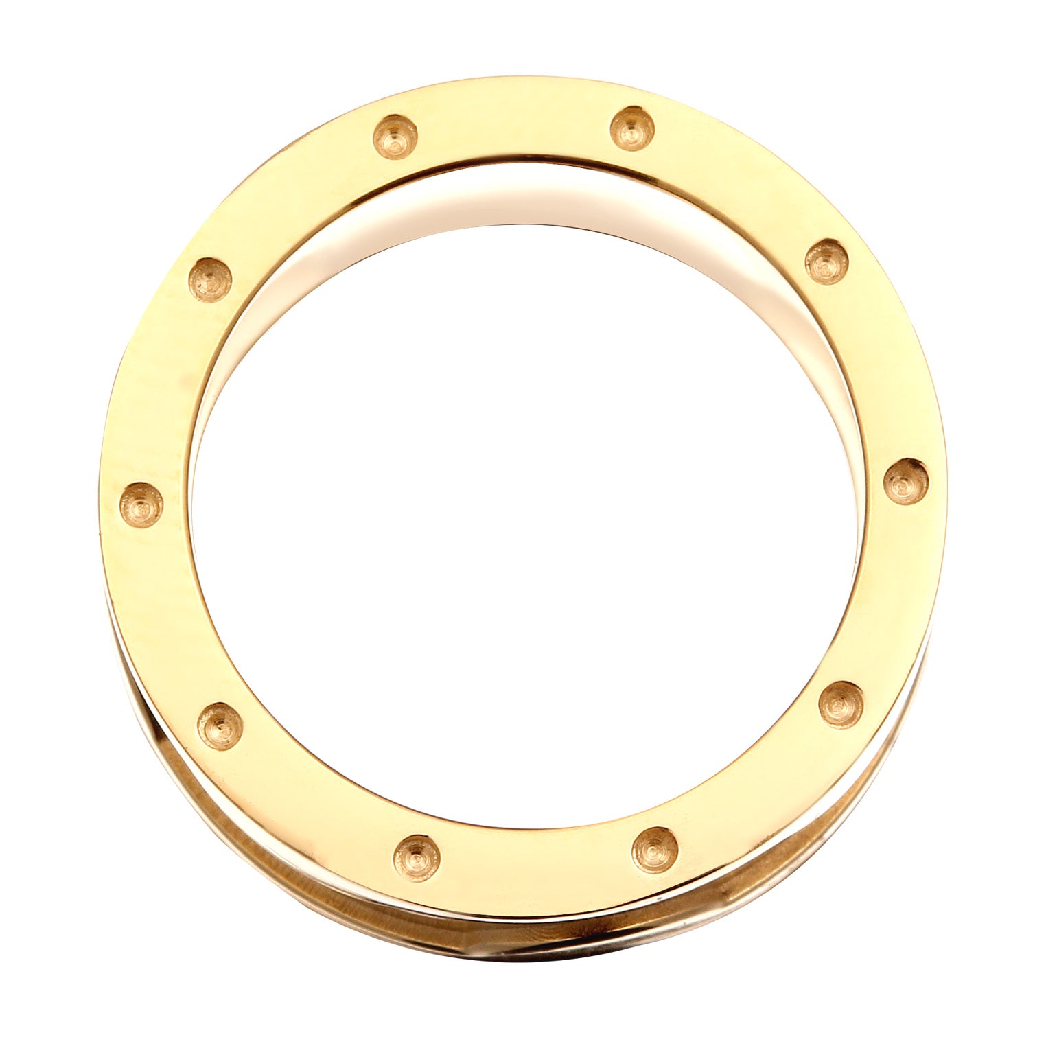 Gold - Elli | Bandring Chunky | 925 Sterling Silber vergoldet
