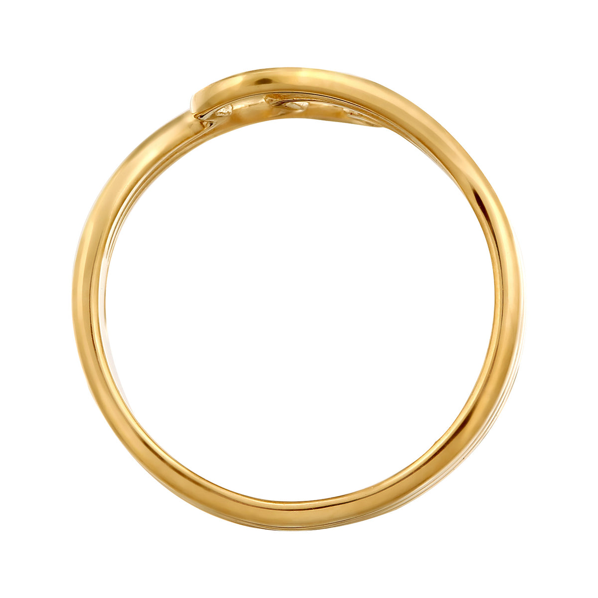 Gold - Elli | Ring | Wellen | 925 Sterling Silber vergoldet