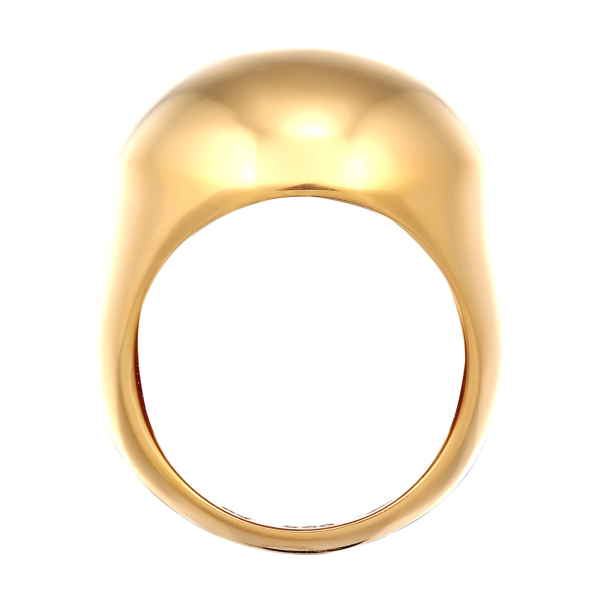 Gold - Elli PREMIUM | Ring Chunky | 925 Sterling Silber vergoldet