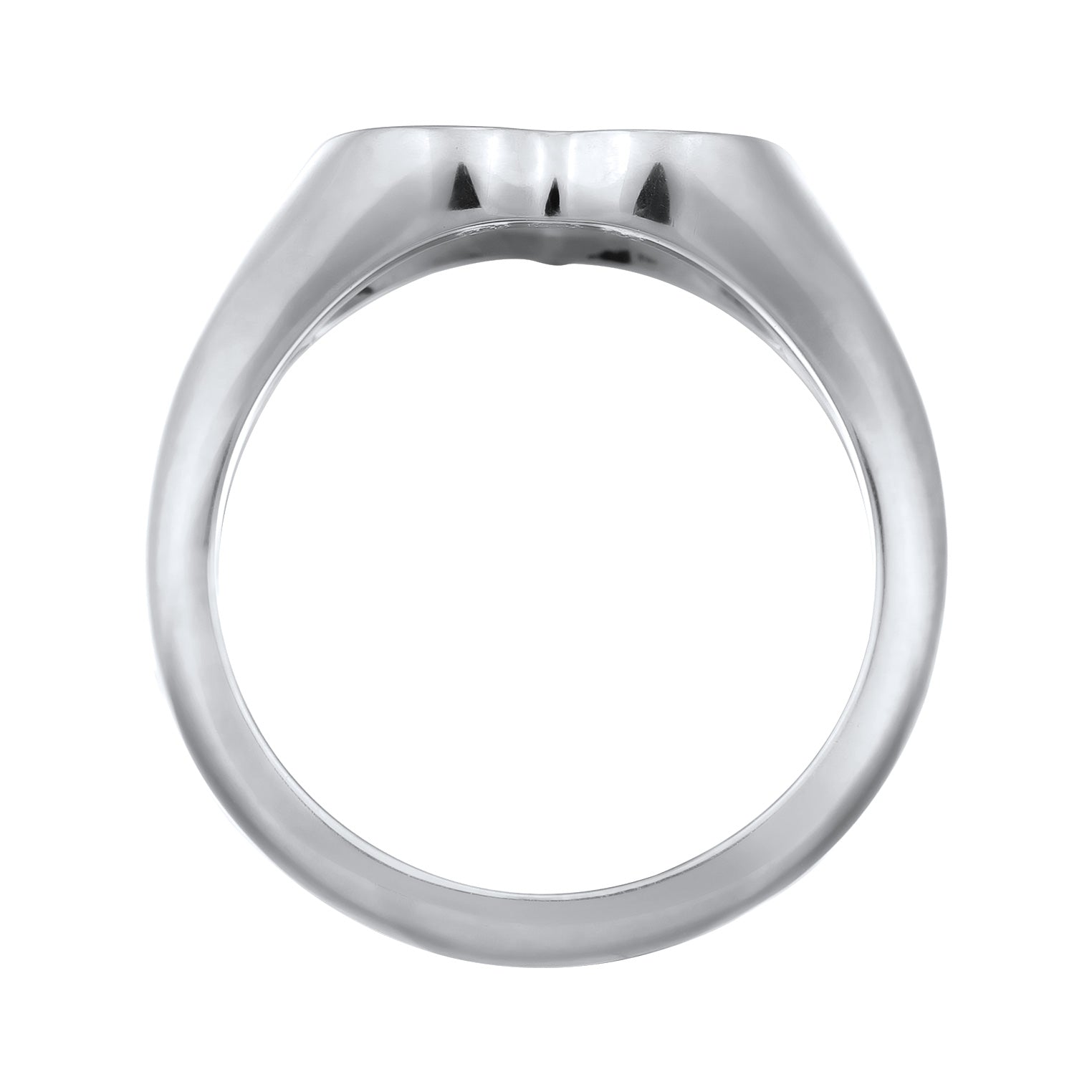 Silber - Elli | Siegelring Herz SELF LOVE | 925 Sterling Silber