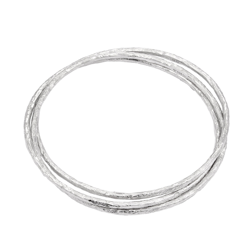 Silber - Elli PREMIUM | Armreif Trio Organic | 925 Sterling Silber