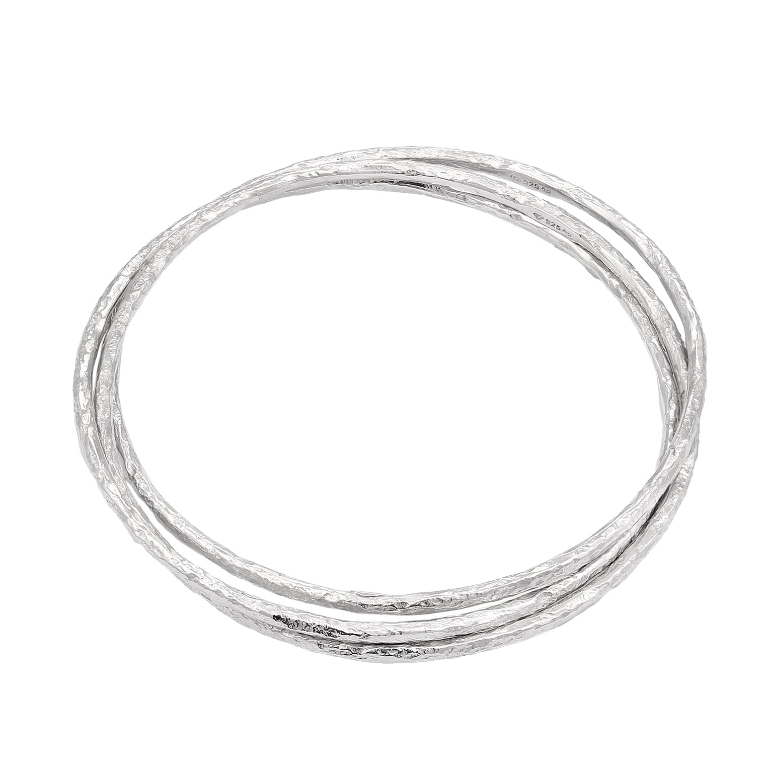 Silber - Elli PREMIUM | Armreif Trio Organic | 925 Sterling Silber