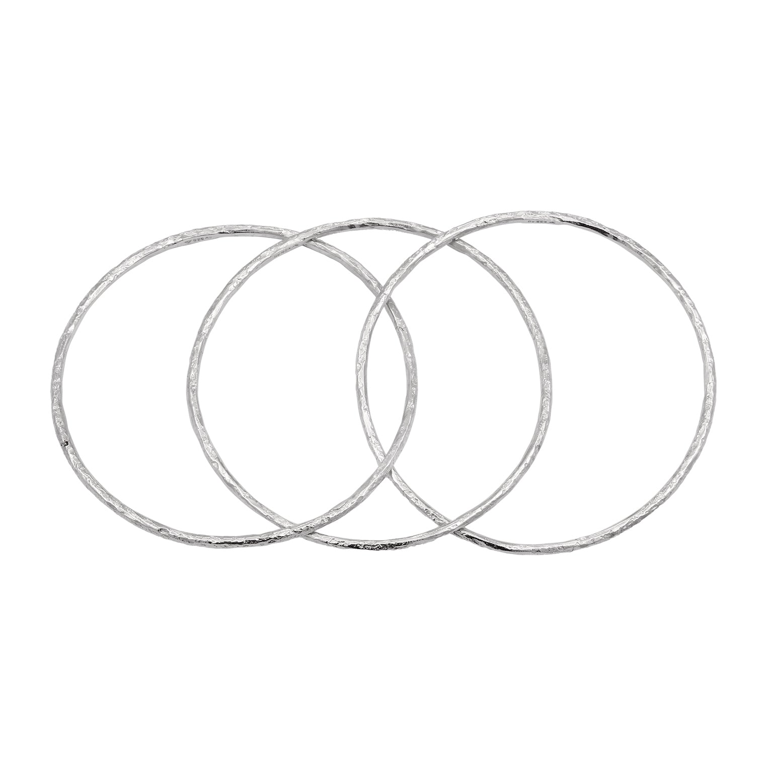 Silber - Elli PREMIUM | Armreif Trio Organic | 925 Sterling Silber