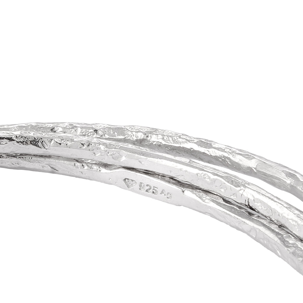Silber - Elli PREMIUM | Armreif Trio Organic | 925 Sterling Silber