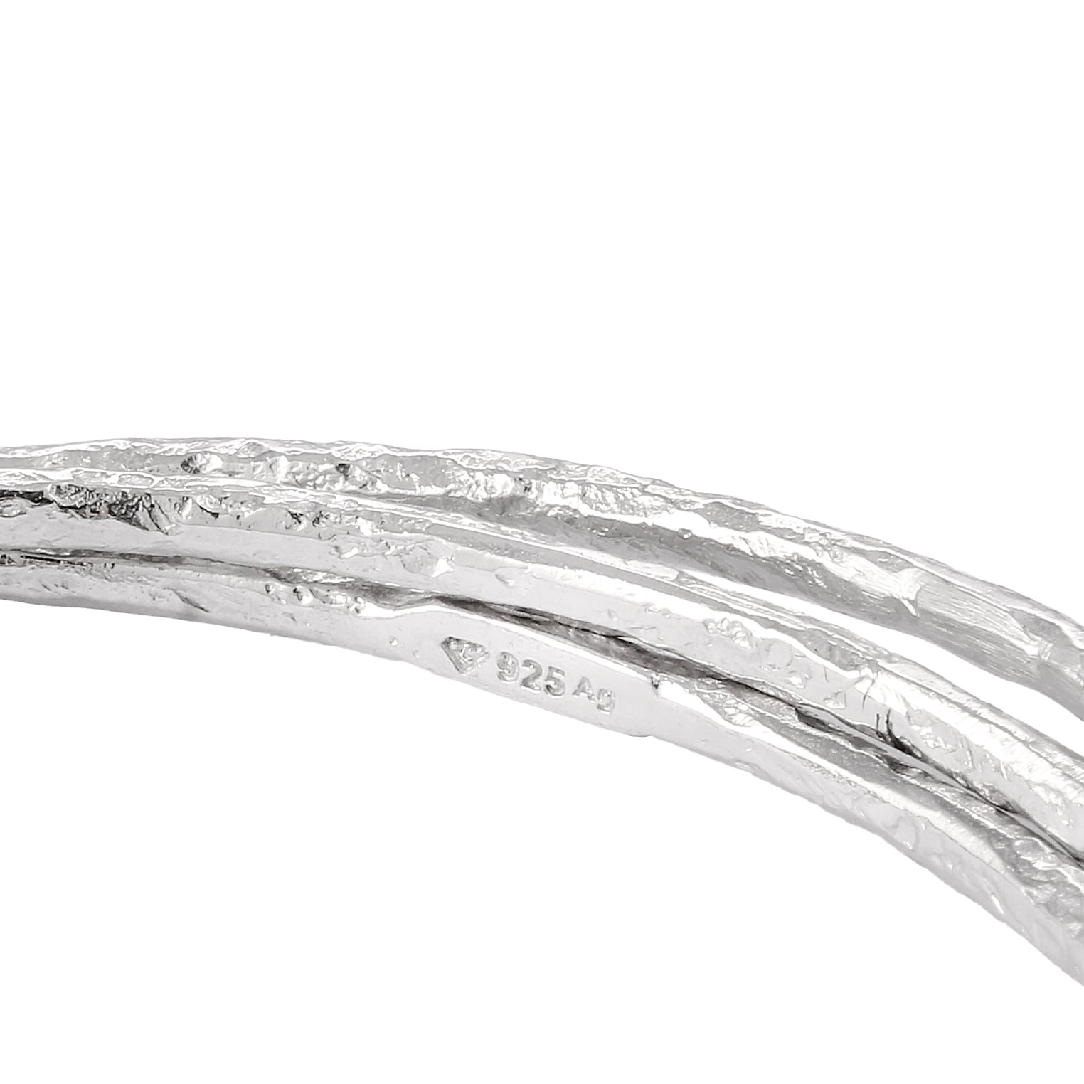 Silber - Elli PREMIUM | Armreif Trio Organic | 925 Sterling Silber