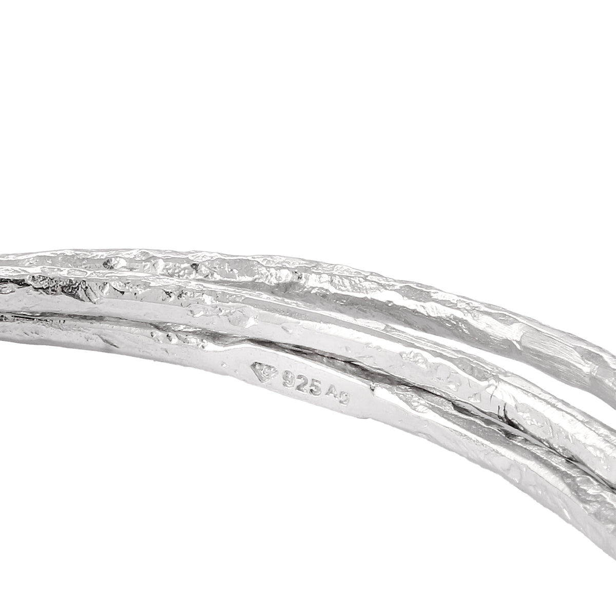 Silber - Elli PREMIUM | Armreif Trio Organic | 925 Sterling Silber