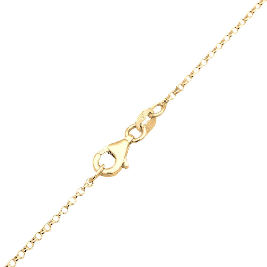 Gold - Elli | Y-Halskette | Süßwasserzuchtperlen (Weiß) | 925 Sterling Silber vergoldet