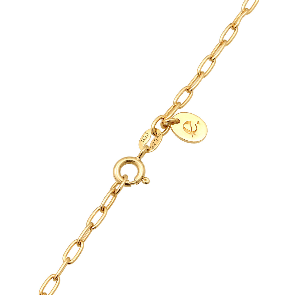 Gold - Elli PREMIUM | Glieder-Halskette Herz | Saphir (Blau) | 925 Sterling Silber vergoldet