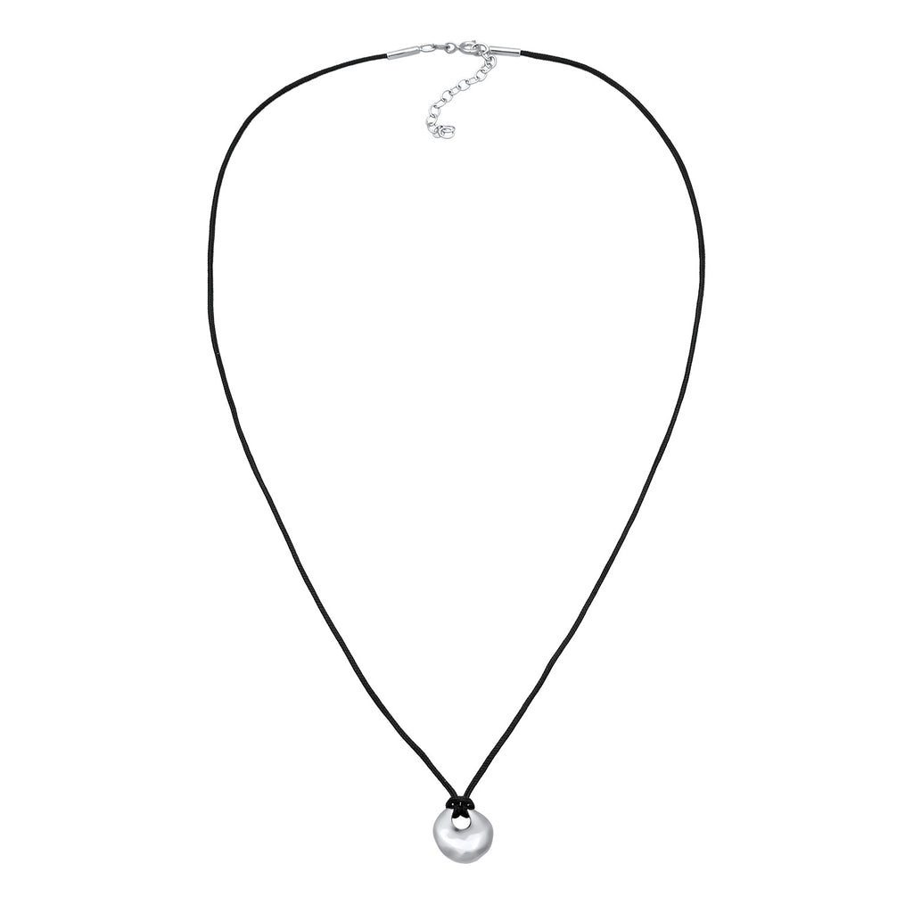Silber - Elli | Nylonkette Disc Organic  | 925 Sterling Silber