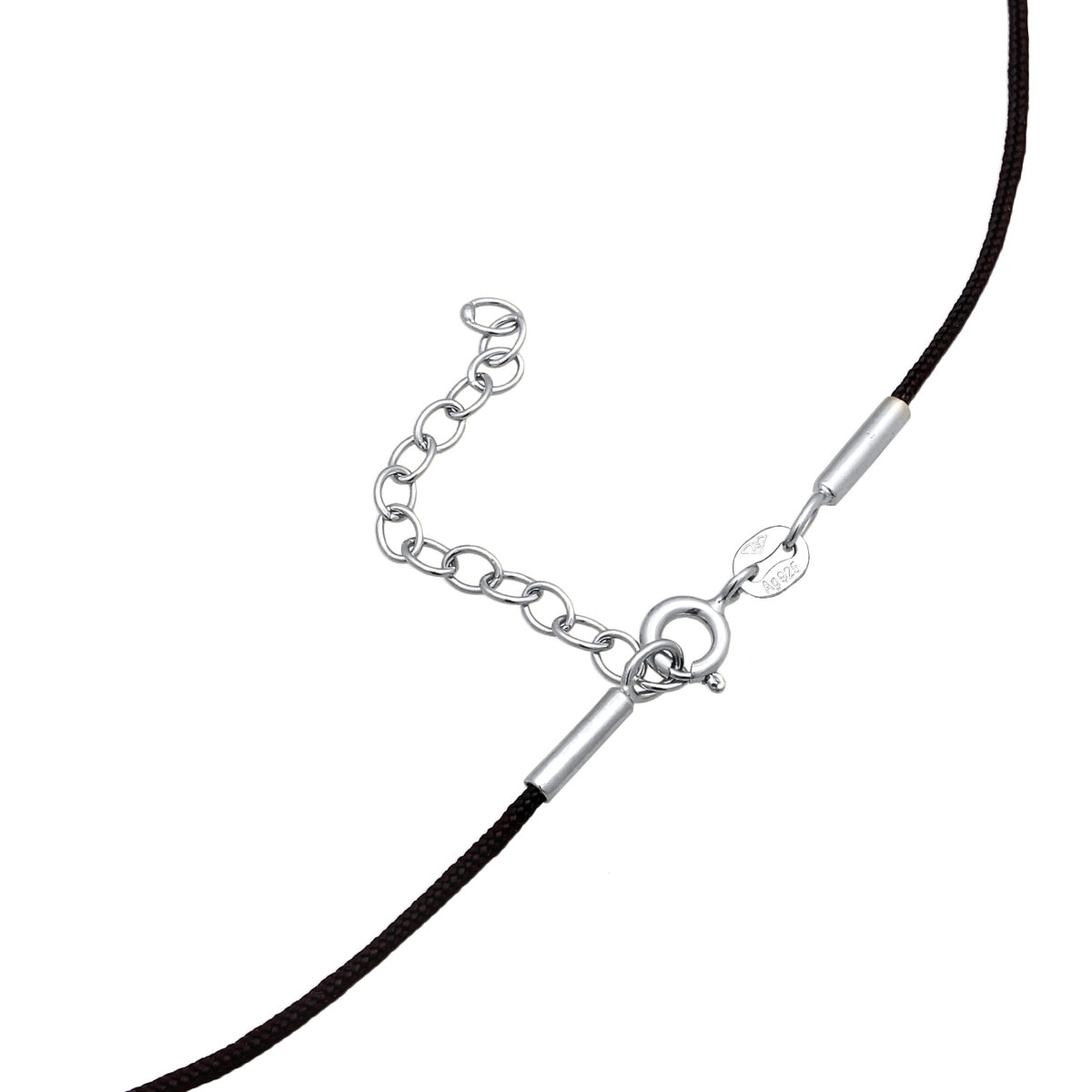 Silber - Elli | Nylonkette Disc Organic  | 925 Sterling Silber