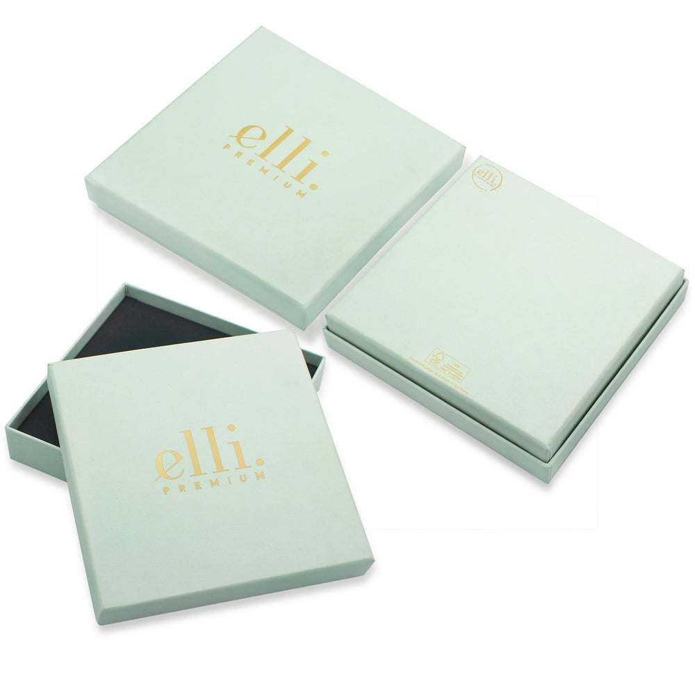 Glieder-Halskette Edelstein Anhänger | Saphir (Blau) & Turmalin (Grün) & Rubin (Rot)