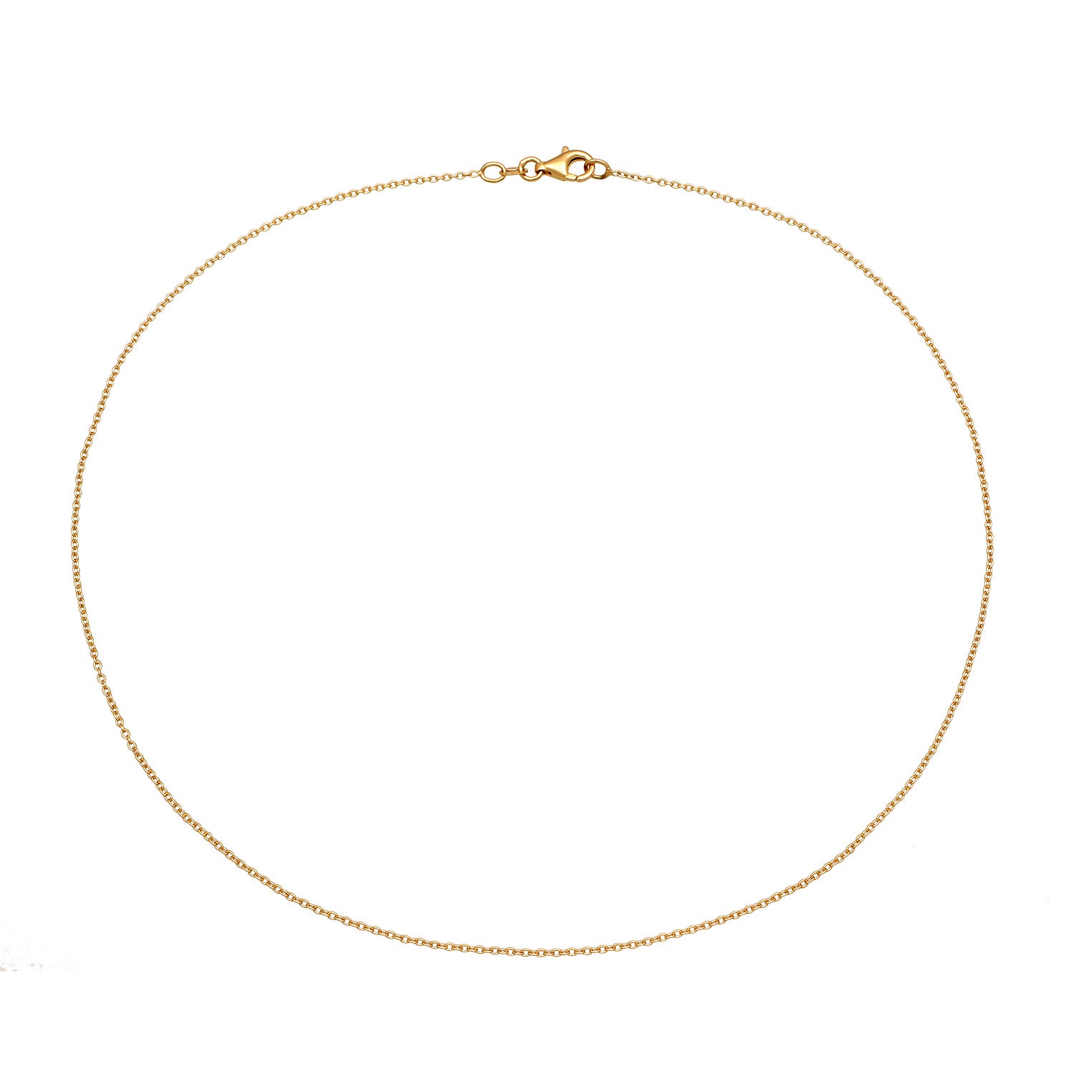 Gold - Elli | Anker-Halskette Basic | 925 Sterling Silber vergoldet
