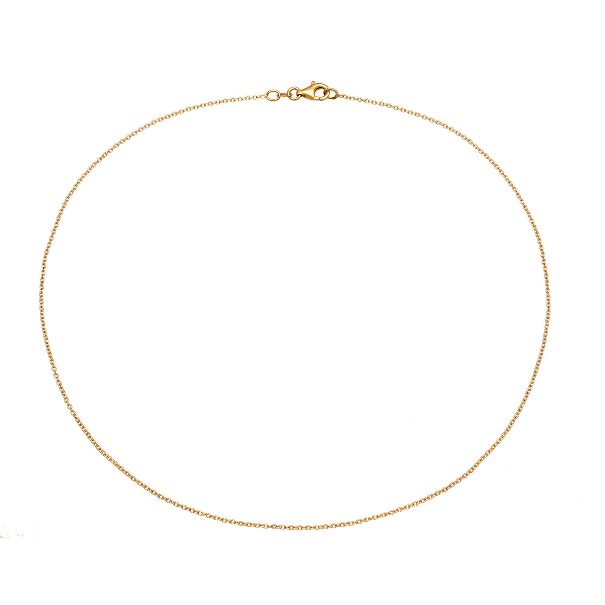 Gold - Elli | Anker-Halskette Basic | 925 Sterling Silber vergoldet