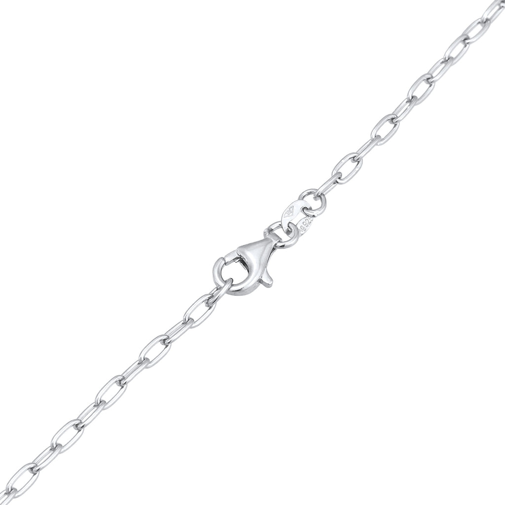 Silber - Elli | Halskette Herz Infinity | Mit Kristallen von Swarovski® (Weiß) | 925 Sterling Silber