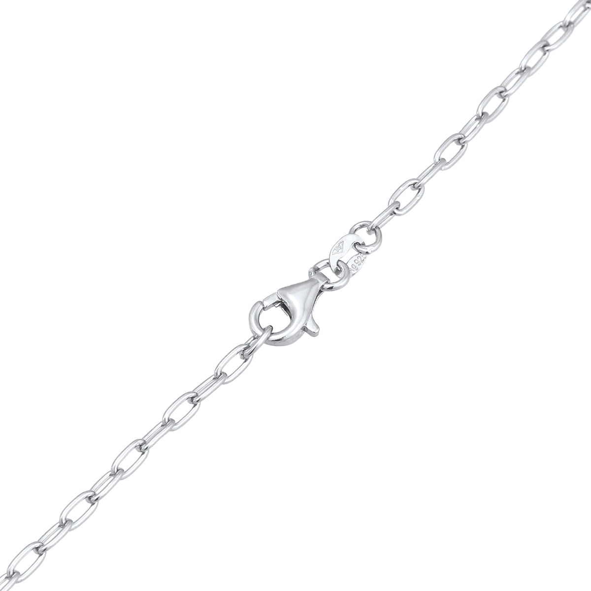 Silber - Elli | Halskette Herz Infinity | Mit Kristallen von Swarovski® (Weiß) | 925 Sterling Silber