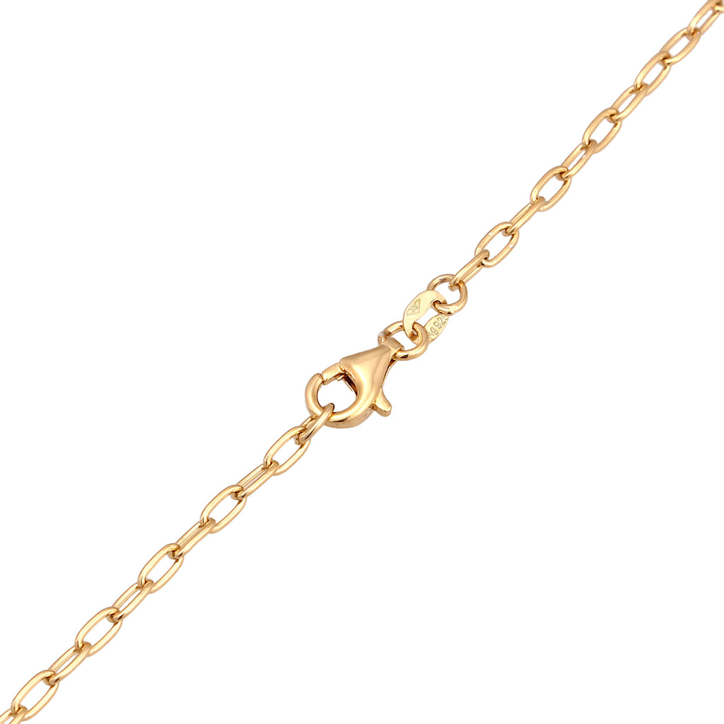 Gold - Elli | Halskette Herz Infinity | Mit Kristallen von Swarovski® (Weiß) | 925 Sterling Silber vergoldet