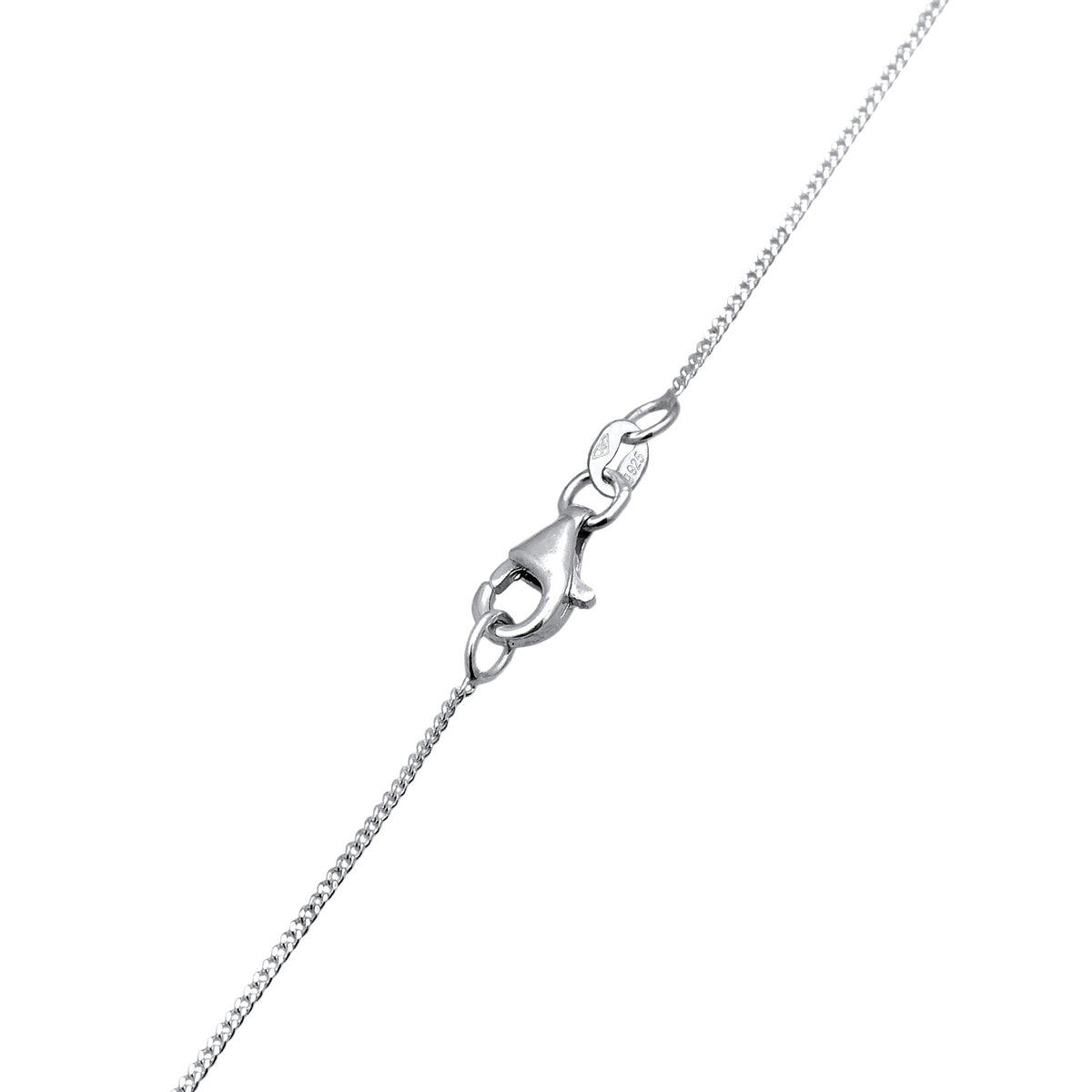 Silber - Elli | Solitär-Halskette | Mit Kristallen von Swarovski® (Rose) | 925 Sterling Silber