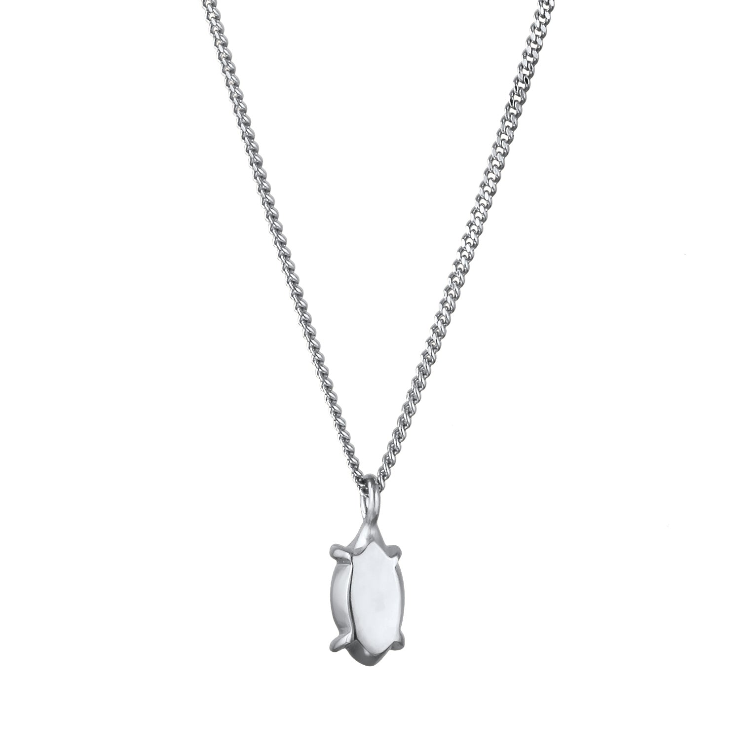 Silber - Elli | Solitär-Halskette | Mit Kristallen von Swarovski® (Rose) | 925 Sterling Silber