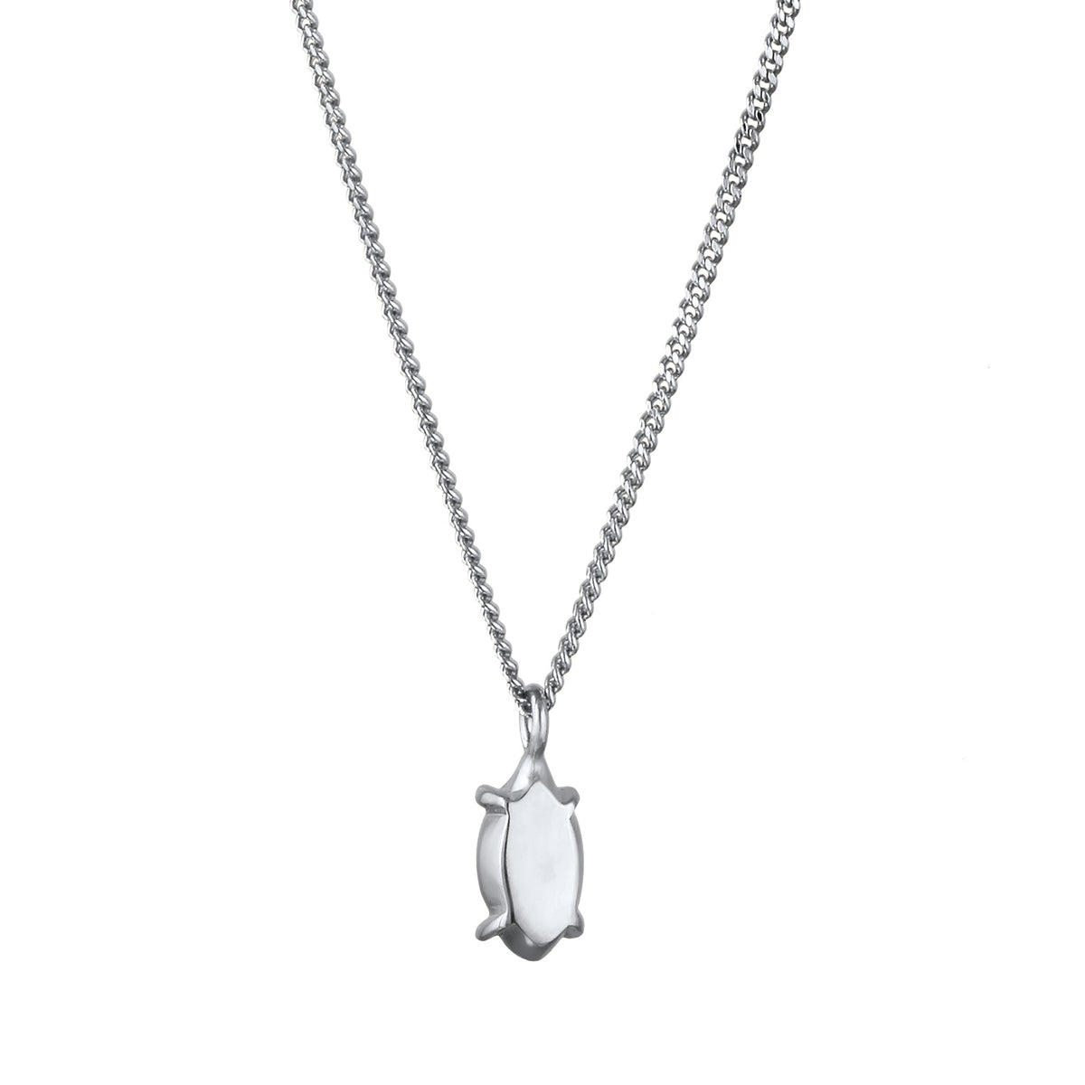 Silber - Elli | Solitär-Halskette | Mit Kristallen von Swarovski® (Rose) | 925 Sterling Silber