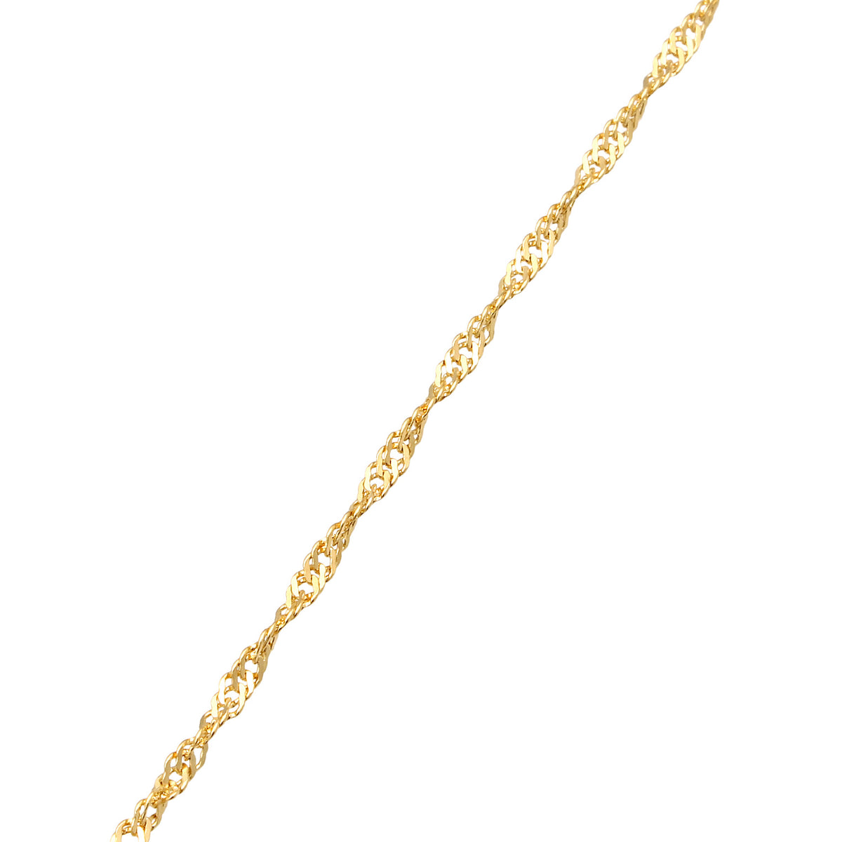 Gold - Elli PREMIUM | Singapur-Halskette Basic | 585 Gelbgold